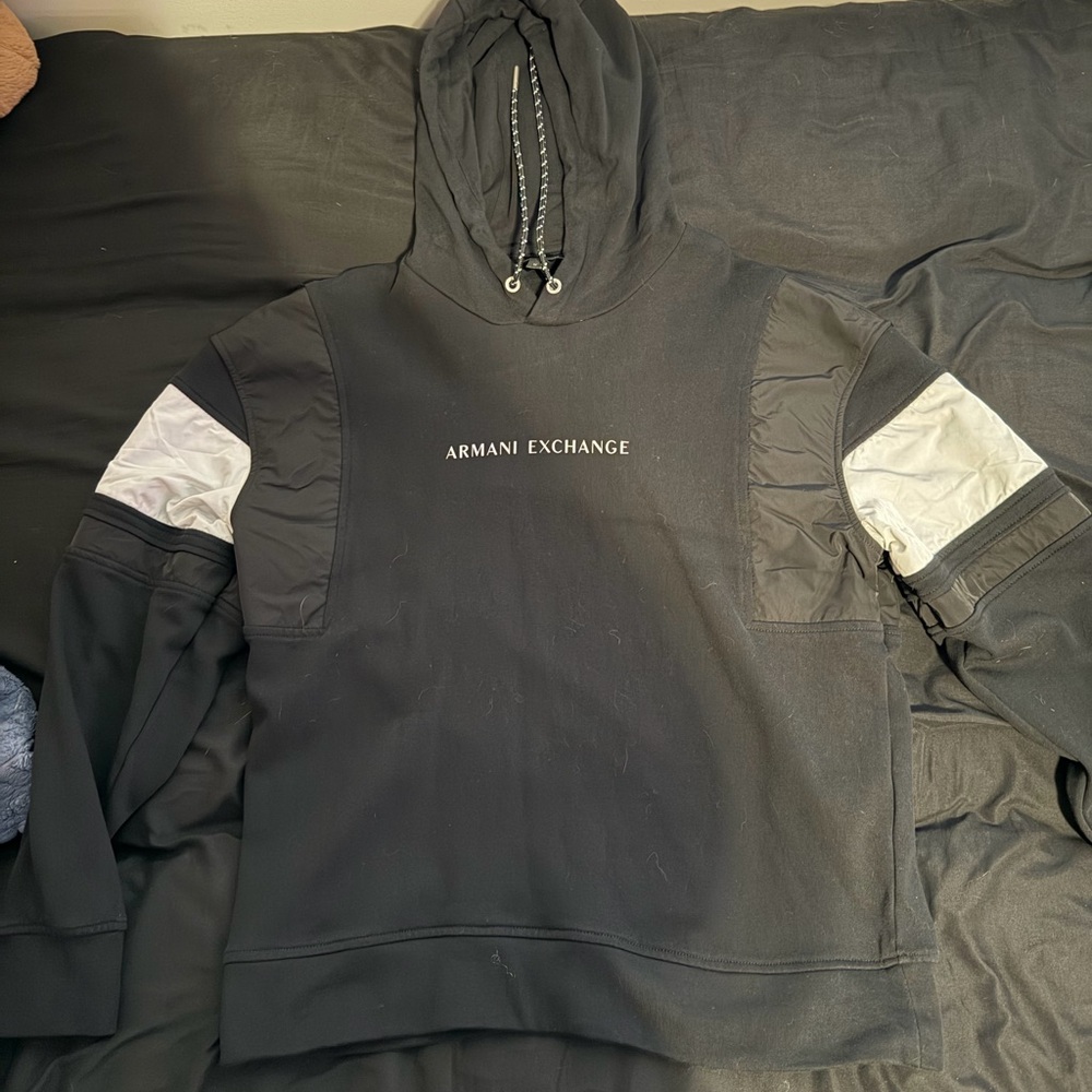 Armani Exchange Black Hoodie